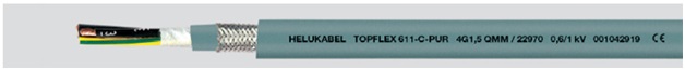 Питающий кабель для двигателей TOPFLEX 611-C-PUR