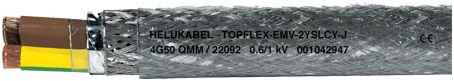 Силовой кабель для двигателя TOPFLEX-EMV-2YSLCY-J