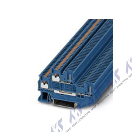 Многоуровневые клеммы зажим push-in pttb 1,5/s/2p bu