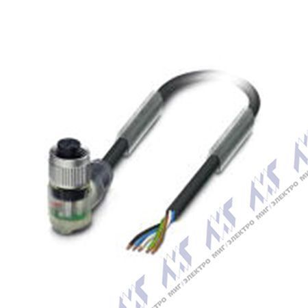 кабели с установленными разъемами sac-5p- 3,0-pvc/m12fr-3l