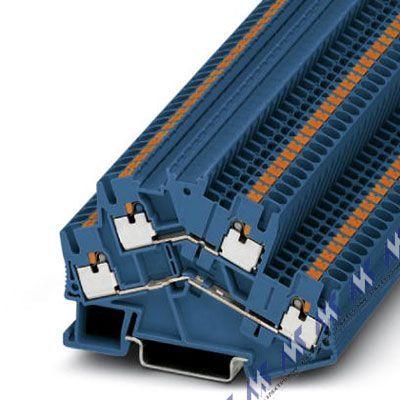 Многоуровневые клеммы зажим push-in pttbs 2,5 bu