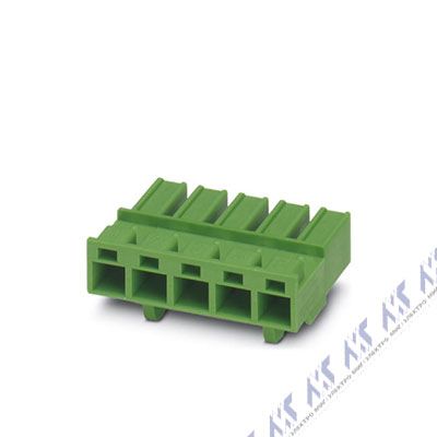 На фото: штекерные разъемы для печатных плат pcc 4/ 8-st-7,62 Phoenix Contact