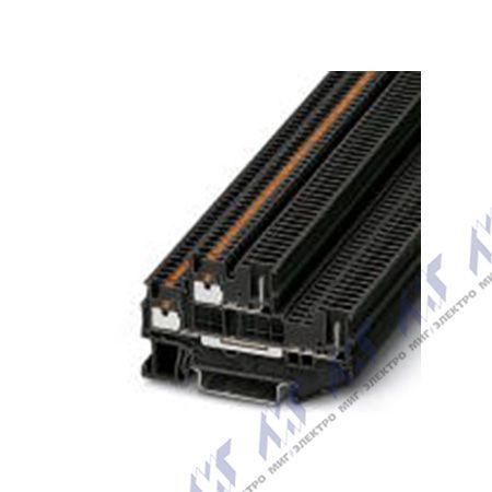 Многоуровневые клеммы зажим push-in pttb 1,5/s/2p bk