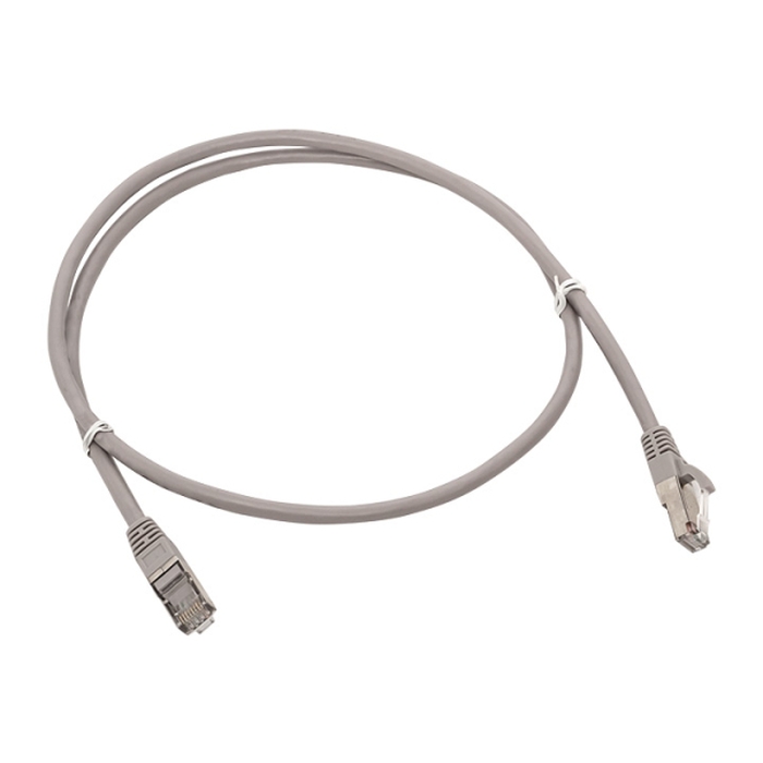 Патч-корд TERACOM PRO Cat.6 экранированный FTP оболочка LSZH серый (1,0м) 