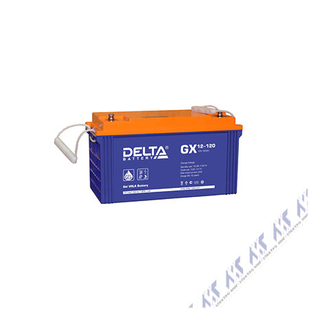 На фото: батареи и аккумуляторы DELTA GX gx 12-120 (АКБ ДЕЛЬТА)