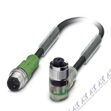 кабели с установленными разъемами sac-3p-m12ms/ 5,0-pur/m12fr2lb
