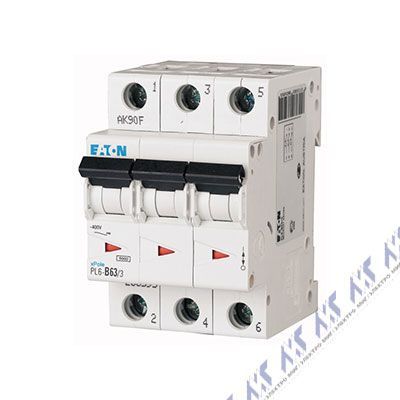 автоматические выключатели pl6 (6 ка) pl6-b63/3