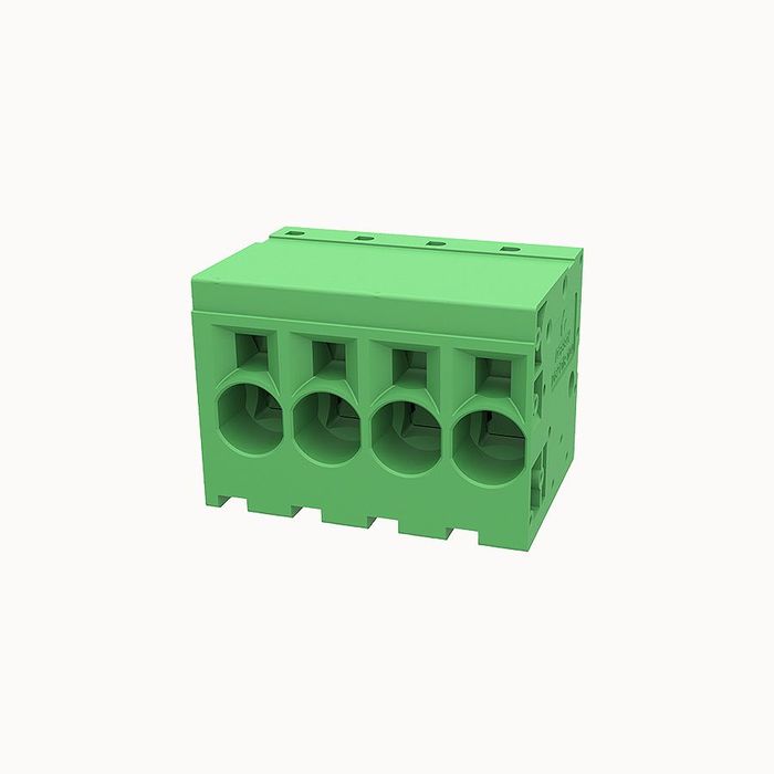 На фото клеммник нажимной на плату DG271R-10.0-DB-04P-14-100Z(H) DEGSON (Дегсон) 