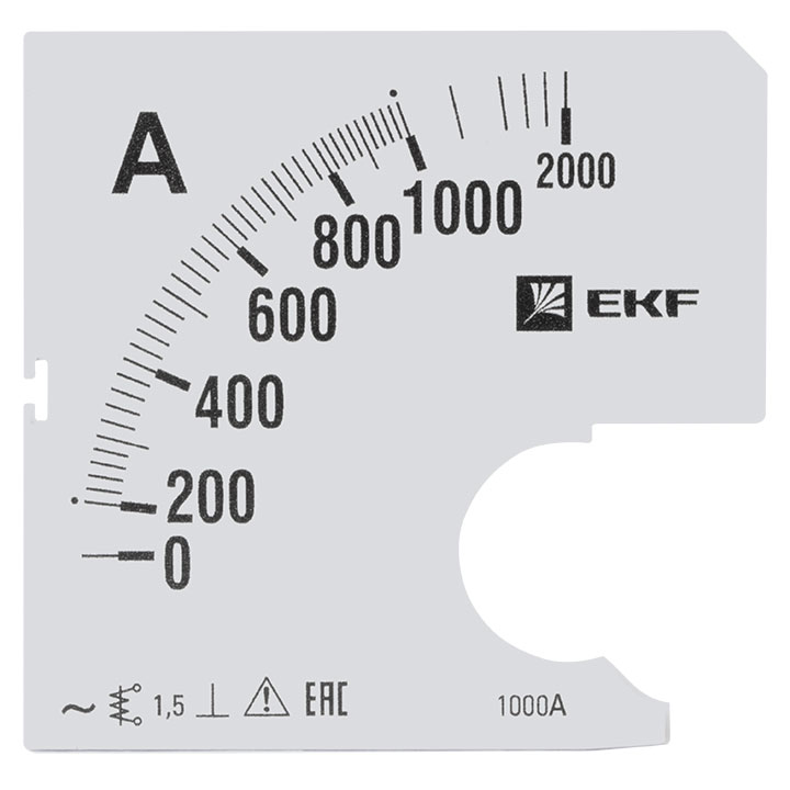 На фото: шкала сменная для a961 1000/5а-1,5 ekf ЭКФ (ЕКФ)