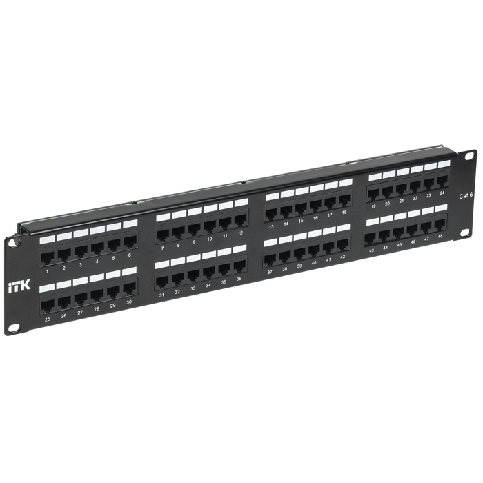 На фото: патч панели pp48-2uc6u-d05-1 IEK (ИЭК)