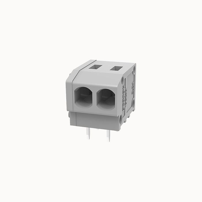 На фото клеммник нажимной на плату DG235W-3.81-02P-11-00Z(H) DEGSON (Дегсон) 