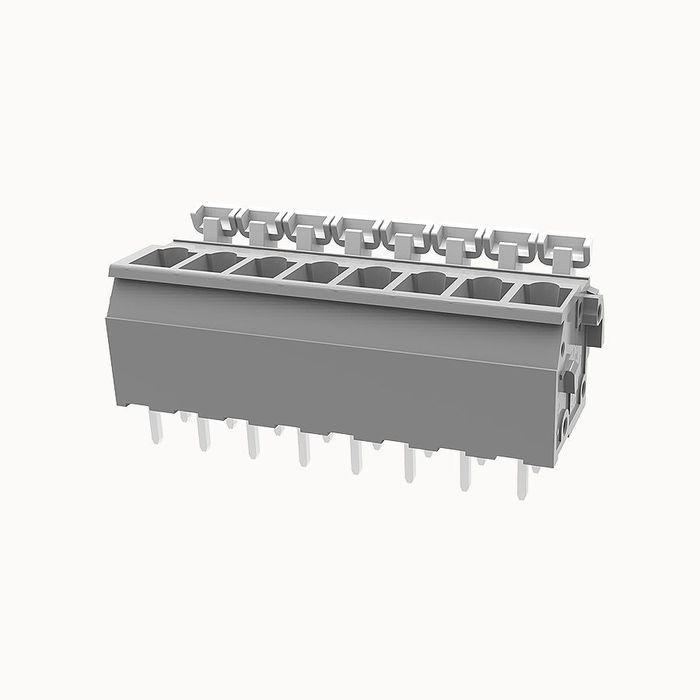 На фото клеммник нажимной на плату DG242V-5.08-08P-11-00Z(H) DEGSON (Дегсон) 