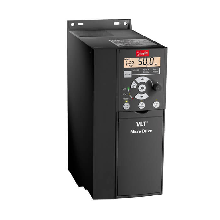 На фото: преобразователи частоты micro drive fc 51 fc-051p7k5t4e20h3bxcxxxsxxx