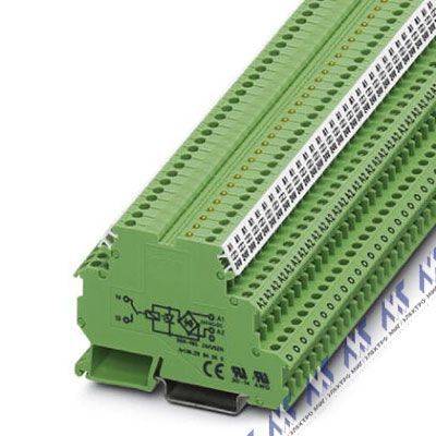 На фото: клеммы полупроводниковых реле dek-rel- 5/o/1 Phoenix Contact