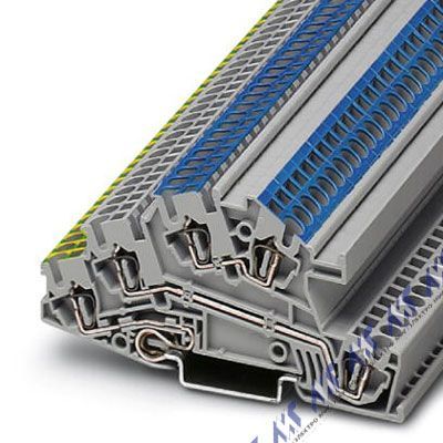 клеммы многоуровневые фото пружинный зажим sti 2,5-pe/l/n