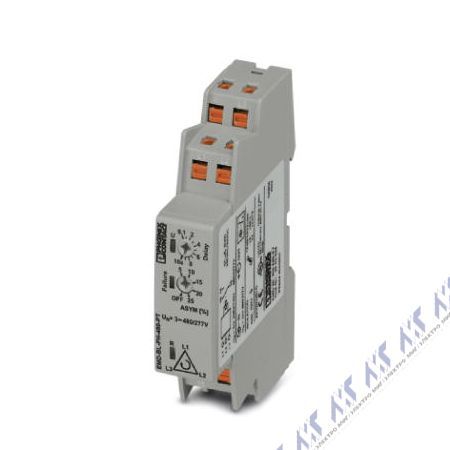 На фото: контрольное реле фаз emd-bl-ph-480-pt Phoenix Contact 