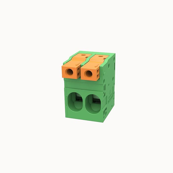 На фото клеммник нажимной на плату DG270-10.0-02P-14-00Z(H) DEGSON (Дегсон) 