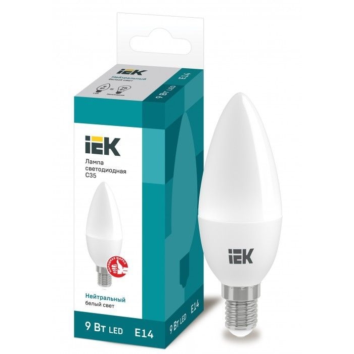 На фото: LED лампы и светильники lle-c35-9-230-40-e14 IEK (ИЭК) 