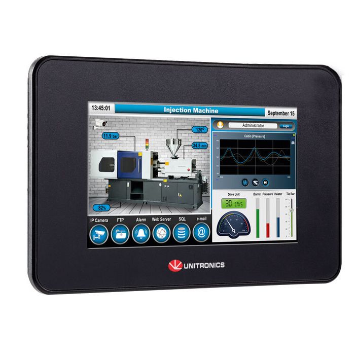 На фото: HMI панель usl050b05 UNITRONICS (Юнитроникс)
