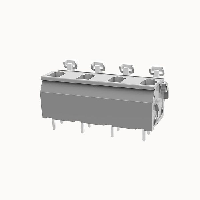 На фото клеммник нажимной на плату DG242V-10.0-04P-11-00Z(H) DEGSON (Дегсон) 