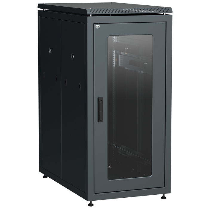 На фото: шкаф сетевой напольный ln05-28u81-gp ITK LINEA N бренда IEK (ИЭК)