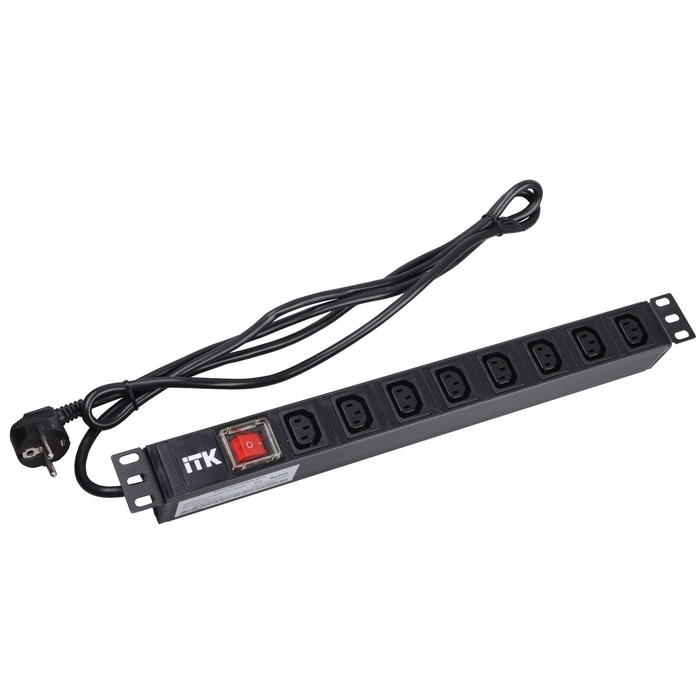 На фото: блоки розеток ITK PDU ph12-8c131