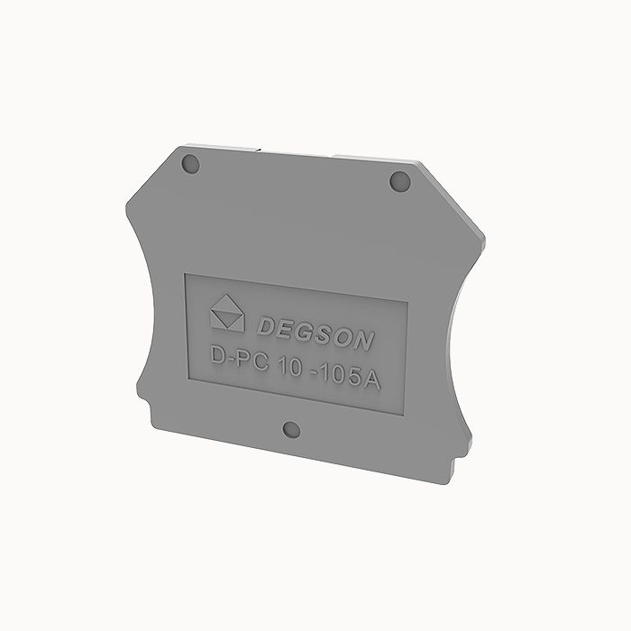 На фото: торцевые крышки для клемм d-pc10-01p-11-105z(h) DEGSON PC (Дегсон) 