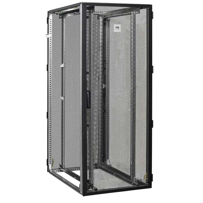 На фото: шкаф серверный напольный zp05-42u-0810-pp IEK (ИЭК) 