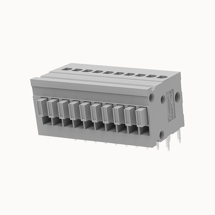 На фото клеммник нажимной на плату DG211R-2.5-10P-11-00Z(H) DEGSON (Дегсон) 