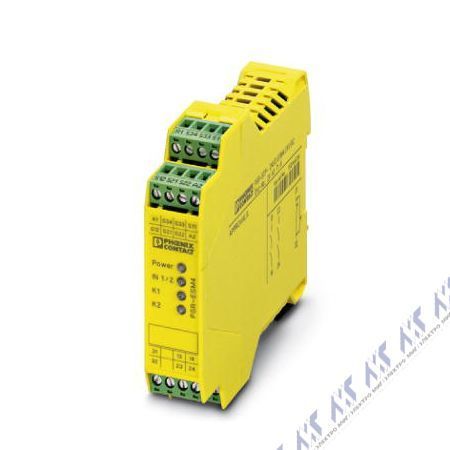 На фото: реле безопасности psr-spp- 24uc/esm4/2x1/1x2 Phoenix Contact