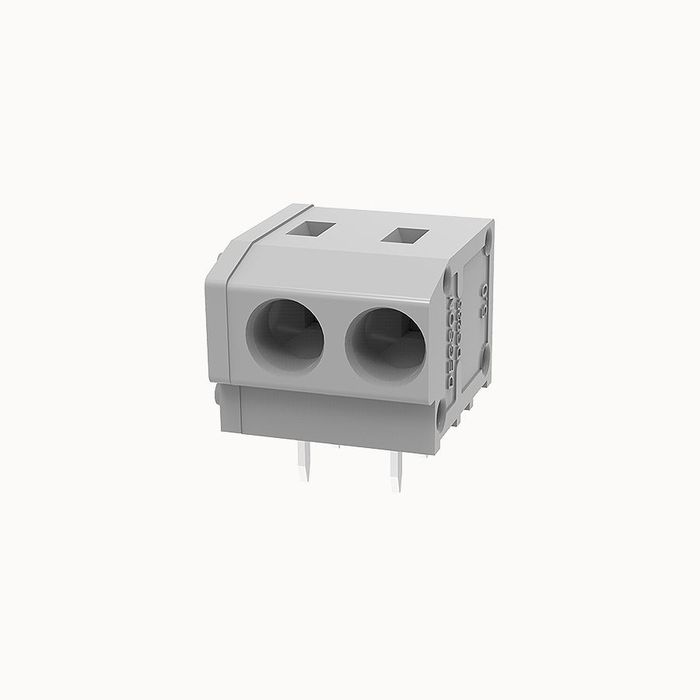 На фото клеммник нажимной на плату DG235W-5.0-02P-11-00Z(H) DEGSON (Дегсон) 