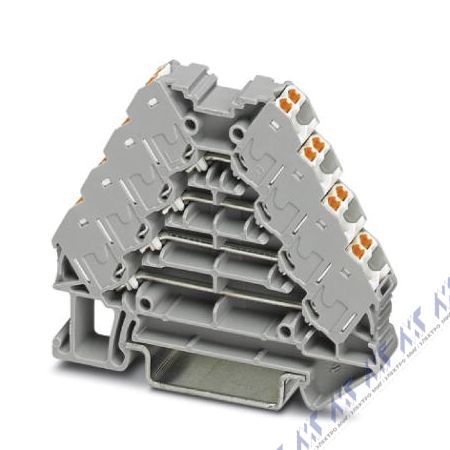 Многоуровневые клеммы зажим push-in ptrv 4 /wh
