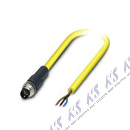 кабели с установленными разъемами sac-3p-m8ms/10,0-542 bk