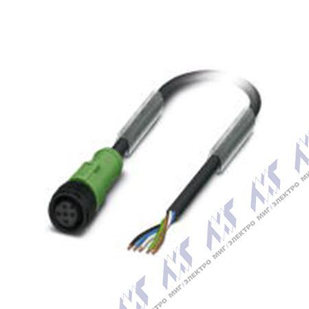 кабели с установленными разъемами sac-5p- 3,0-pur/m12fs p