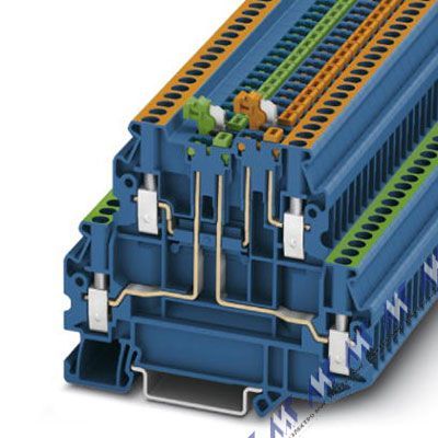 винтовой зажим utt 2,5-2mt-p/p bu