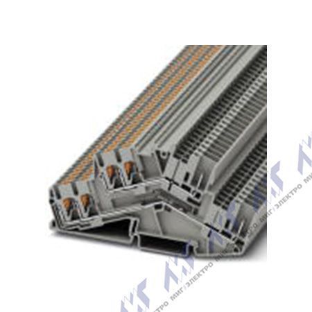 Многоуровневые клеммы зажим push-in pttbs 2,5-twin/2p bu