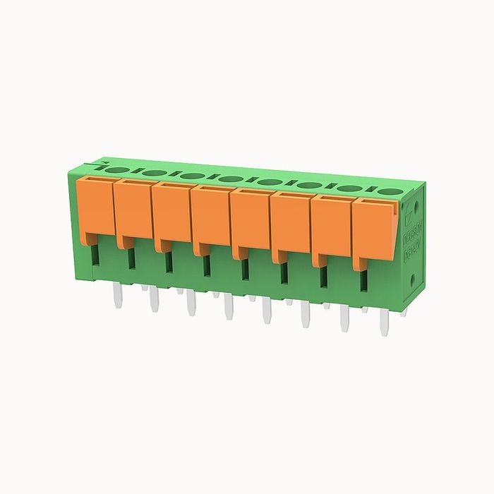 На фото клеммник нажимной на плату DG142V-5.08-08P-14-1000Z(H) DEGSON (Дегсон) 