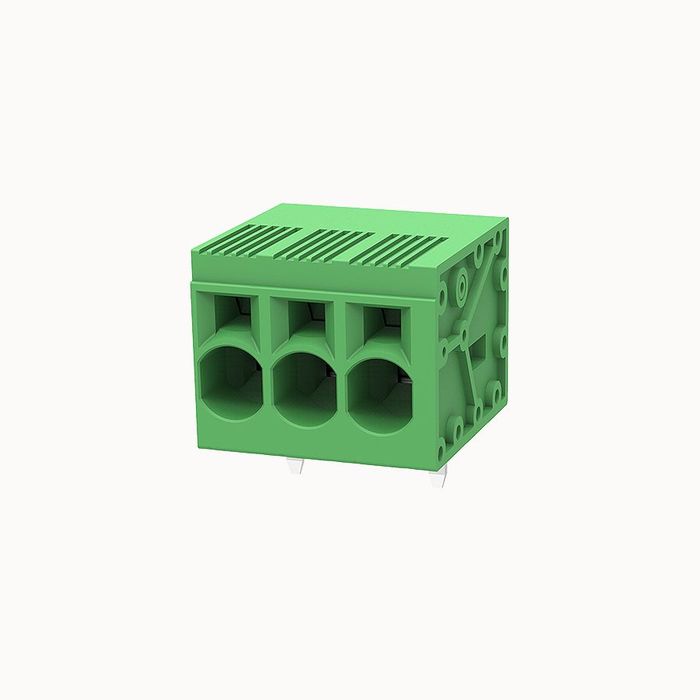 На фото клеммник нажимной на плату DG271R-7.5-DA-03P-14-100Z(H) DEGSON (Дегсон) 