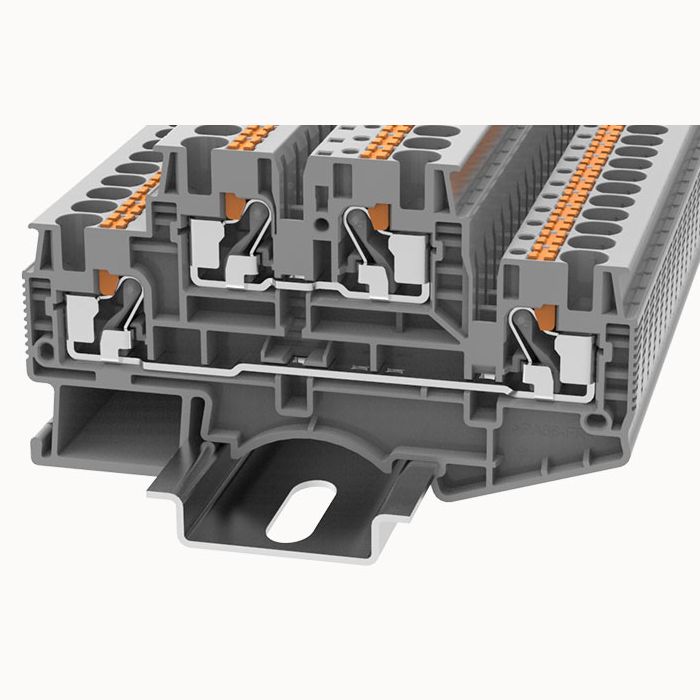 На фото: пружинные клеммы dskk4-01p-16-00z(h) DEGSON (Дегсон) 
