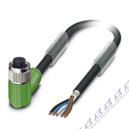 кабели с установленными разъемами sac-5p- 1,5-pur/m12fr sh