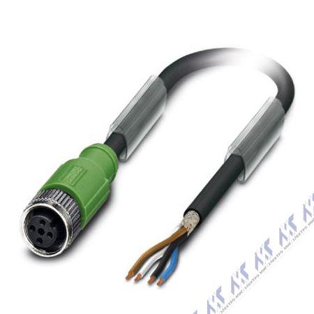 кабели с установленными разъемами sac-4p- 1,5-pur/m12fs sh