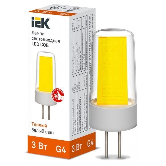 На фото: LED лампы и светильники lle-cob-3-230-30-g4 IEK (ИЭК) 