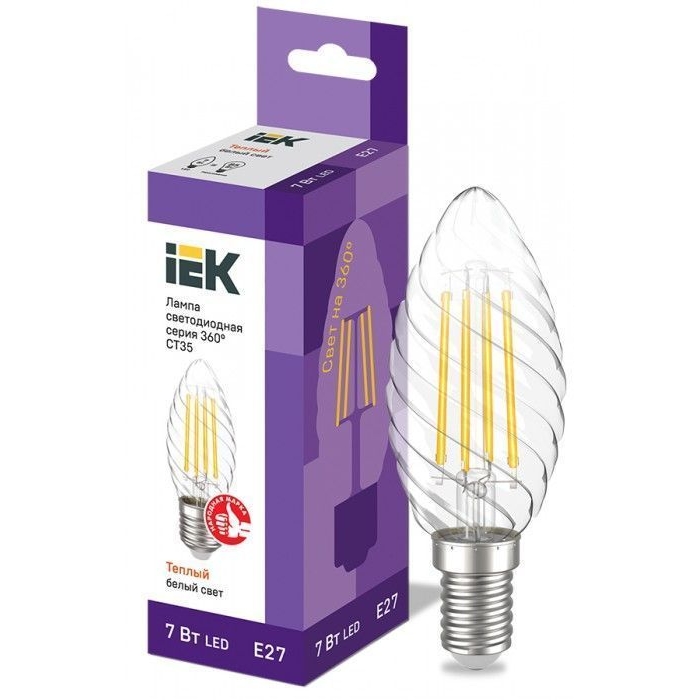 На фото: LED лампы и светильники llf-ct35-7-230-30-e27-cl IEK (ИЭК) 