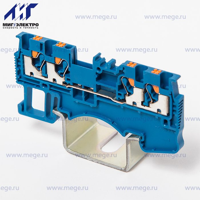 На фото: проходные пружинные клеммы ds1.5-qu-01p-12-00a(h) DEGSON (Дегсон) 