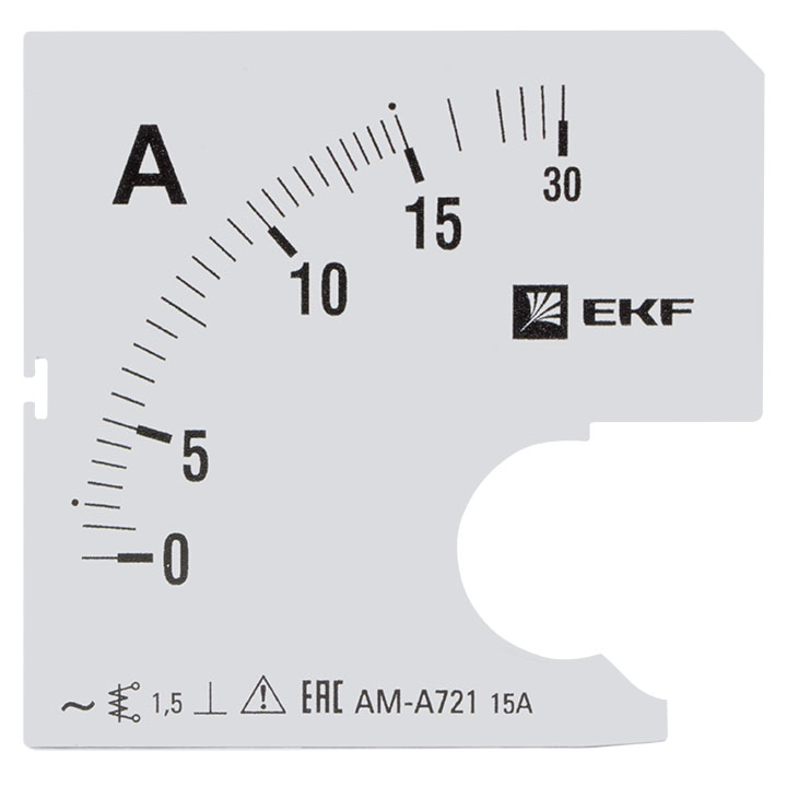 На фото: шкала сменная для a721 15/5а-1,5 ekf ЭКФ (ЕКФ)