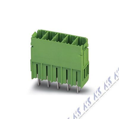 На фото: штекерные разъемы для печатных плат pcv 5/ 4-g-7,62 Phoenix Contact
