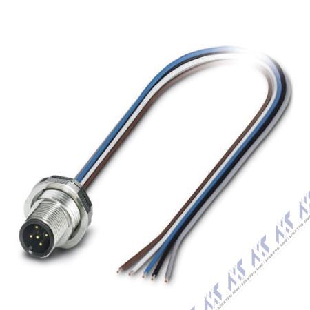 кабели с установленными разъемами sacc-dsi-m12ms-5con-pg9/0,5