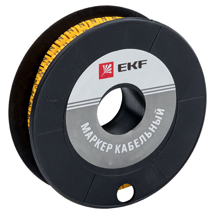 На фото: маркер кабельный 1,5 мм2 "4" (1000 шт.) (ес-0) ekf ЭКФ (ЕКФ)