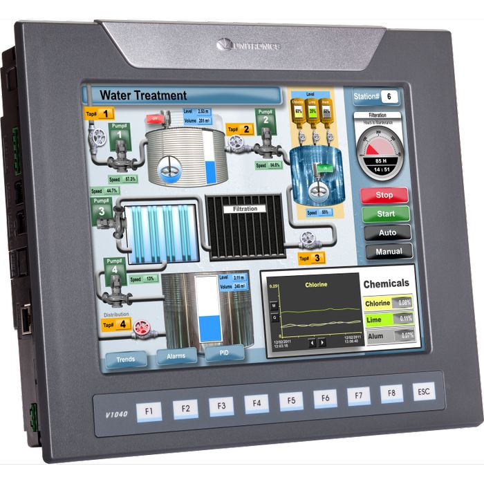 На фото: процессоры CPU v1040t20b для программируемых контроллеров UNITRONICS VISION (Юнитроникс)