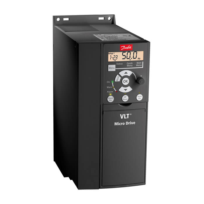 На фото: преобразователи частоты micro drive fc 51 fc-051p3k0t4e20h3bxcxxxsxxx